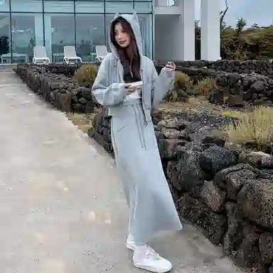 卡路莉 小个子松紧腰通勤休闲长裙 女款