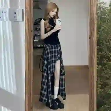 卡路莉 舒适百搭时尚简约休闲长裙 女款