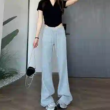 卡路莉 高个子秋冬加长高腰宽松休闲裤 女款