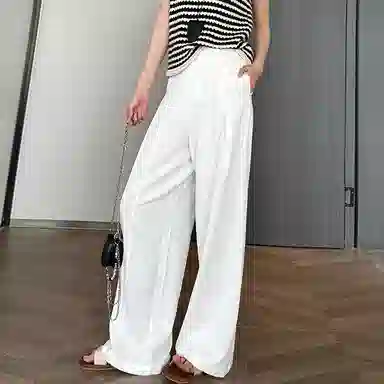 卡路莉 显瘦宽松直筒休闲裤 女款