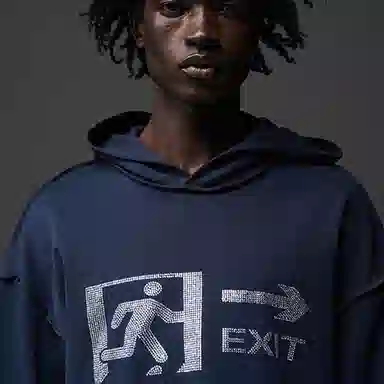 BLINDNOPLAN 24SS EMERGENCY EXIT"LOGOT