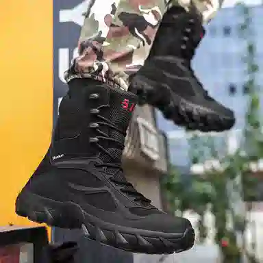BAKE Space Leather Combat Boots