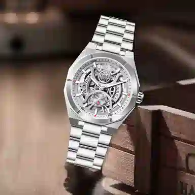 LIBER AEDON Trendy Quartz Steel Strap Black Dial