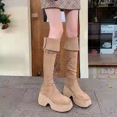 JIUXINGDAO Over-the-Knee Boots
