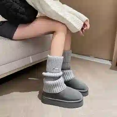 保暖 通勤必备时尚舒适百搭 短筒 雪地靴 女款