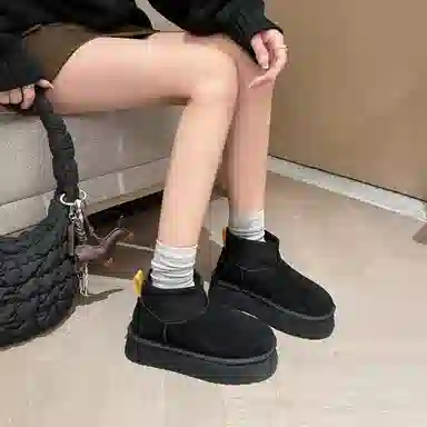 保暖 通勤必备时尚舒适百搭 短筒 雪地靴 女款