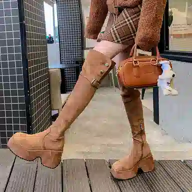 JIUXINGDAO Over-the-Knee Boots