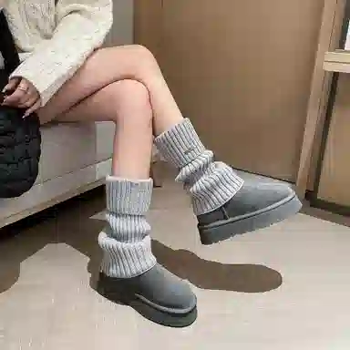 保暖 通勤必备时尚舒适百搭 短筒 雪地靴 女款