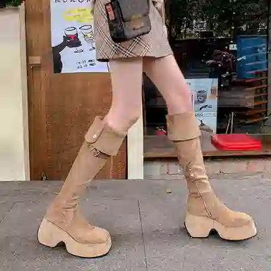 JIUXINGDAO Over-the-Knee Boots