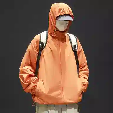 顶峰保罗 无性别主义冰丝防紫外线连帽夹克外套轻薄透气皮肤衣户外运动登山钓鱼防晒服 男女同款