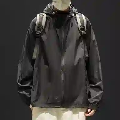 顶峰保罗 无性别主义冰丝防紫外线连帽夹克外套轻薄透气皮肤衣户外运动登山钓鱼防晒服 男女同款