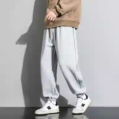 顶峰保罗 潮牌美式高街宽松运动束脚卫裤无性别主义痞帅百搭时尚设计感显高显瘦休闲裤 男女同款