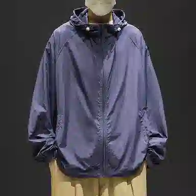 顶峰保罗 无性别主义冰丝防紫外线连帽夹克外套轻薄透气皮肤衣户外运动登山钓鱼防晒服 男女同款