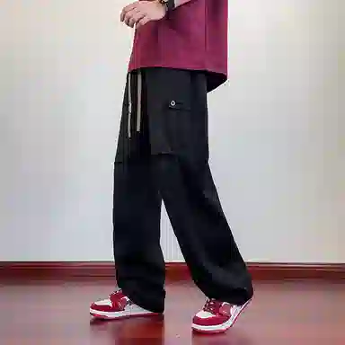 悍戈 秋季时节 美式高街风格青少年宽松透气休闲工装裤大集合牛仔裤 男女同款