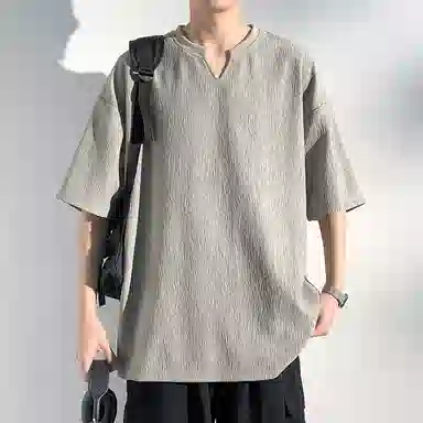 Dingfeng Paul Ice Silk V-Neck Tee