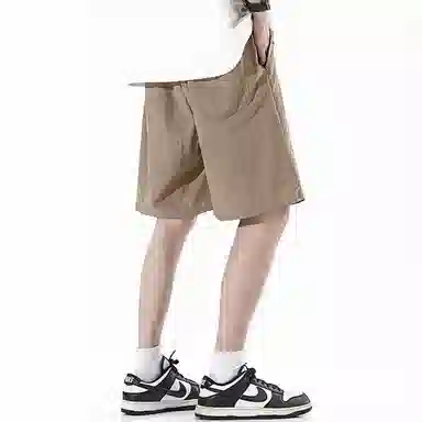 顶峰保罗 无性别主义多巴胺薄款五分裤潮牌速干宽松户外透气亲肤松紧腰抽绳时尚百搭休闲短裤 男女同款