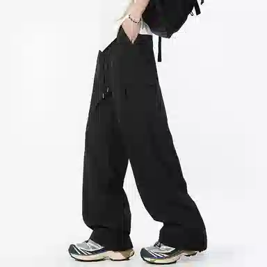 顶峰保罗 美式工装裤直筒阔腿裤多口袋机能速干凉感亲肤透气休闲裤 男女同款