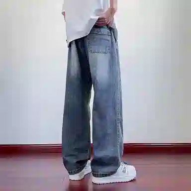 悍戈 秋季时节 美式高街风格青少年宽松透气休闲工装裤大集合牛仔裤 男女同款