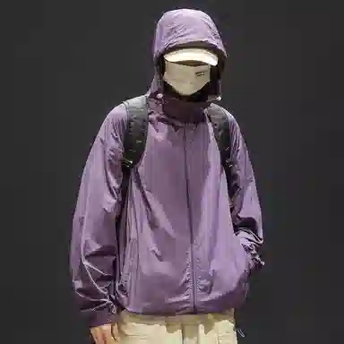 顶峰保罗 无性别主义冰丝防紫外线连帽夹克外套轻薄透气皮肤衣户外运动登山钓鱼防晒服 男女同款