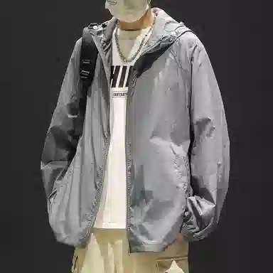 顶峰保罗 无性别主义冰丝防紫外线连帽夹克外套轻薄透气皮肤衣户外运动登山钓鱼防晒服 男女同款