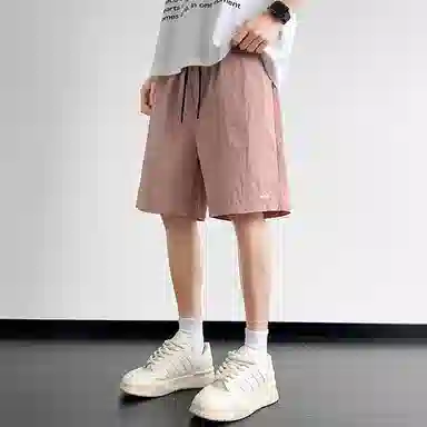 顶峰保罗 无性别主义多巴胺薄款五分裤潮牌速干宽松户外透气亲肤松紧腰抽绳时尚百搭休闲短裤 男女同款