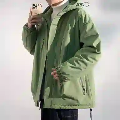 顶峰保罗 山系户外机能运动登山连帽工装长袖棉衣无性别主义潮牌休闲直筒上衣加厚多口袋宽松百搭舒适保暖耐磨棉服 男女同款