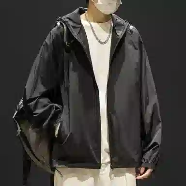 顶峰保罗 无性别主义冰丝防紫外线连帽夹克外套轻薄透气皮肤衣户外运动登山钓鱼防晒服 男女同款