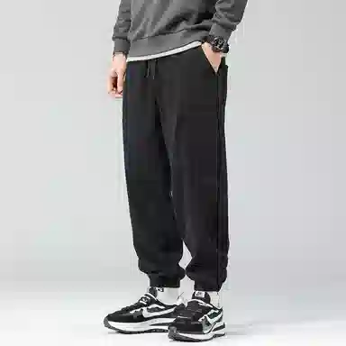 顶峰保罗 工装潮牌宽松薄款透气无性别主义九分哈伦束脚长裤子时尚百搭设计感垂感潮流运动休闲裤 男女同款