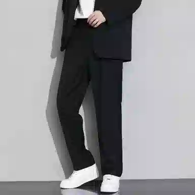 顶峰保罗 薄款纯色职业正装宽松休闲裤 男女同款