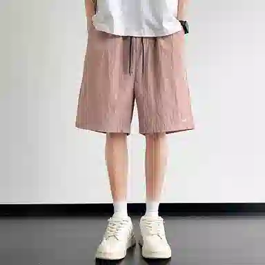 顶峰保罗 无性别主义多巴胺薄款五分裤潮牌速干宽松户外透气亲肤松紧腰抽绳时尚百搭休闲短裤 男女同款