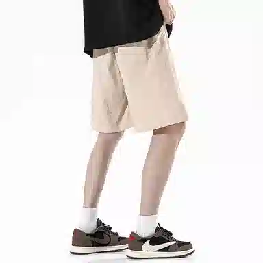 顶峰保罗 无性别主义多巴胺薄款五分裤潮牌速干宽松户外透气亲肤松紧腰抽绳时尚百搭休闲短裤 男女同款