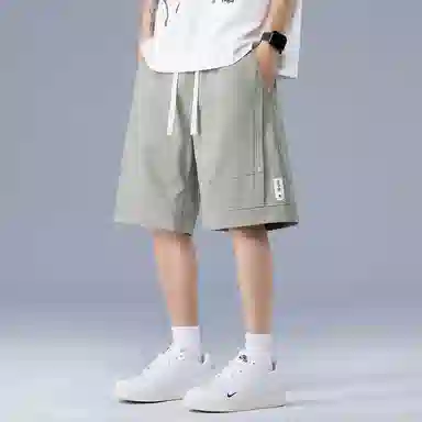 顶峰保罗 潮流痞帅五分工装跑步篮球沙滩裤无性别主义中裤宽松大码运动时尚百搭设计感休闲短裤 男女同款