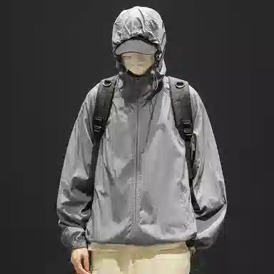 顶峰保罗 无性别主义冰丝防紫外线连帽夹克外套轻薄透气皮肤衣户外运动登山钓鱼防晒服 男女同款