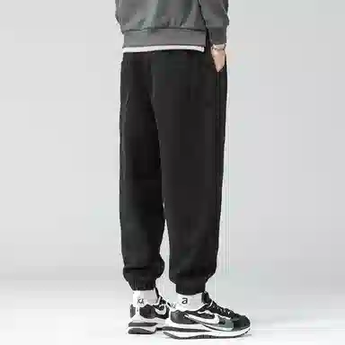 顶峰保罗 工装潮牌宽松薄款透气无性别主义九分哈伦束脚长裤子时尚百搭设计感垂感潮流运动休闲裤 男女同款