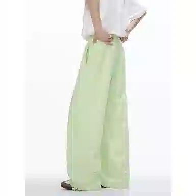 顶峰保罗 美式凉感复古痞帅直筒长裤情侣潮牌薄款宽松简约舒适小众百搭显瘦显高运动休闲裤 男女同款