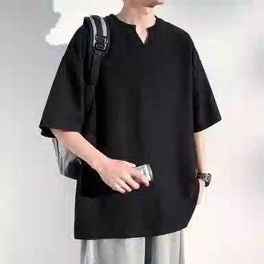 Dingfeng Paul Ice Silk V-Neck Tee