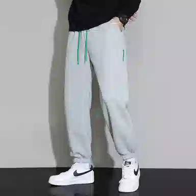 顶峰保罗 无性别主义美式潮流亲肤透气凉感设计感时尚卫裤束脚运动长裤宽松裤子潮牌百搭直筒休闲裤 男女同款