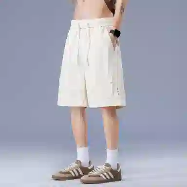 顶峰保罗 潮流痞帅五分工装跑步篮球沙滩裤无性别主义中裤宽松大码运动时尚百搭设计感休闲短裤 男女同款