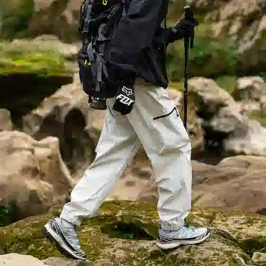 顶峰保罗 美式高街痞帅凉感舒适直筒长裤宽松小众百搭大口袋设计感潮流户外运动休闲裤 男女同款
