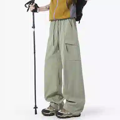 顶峰保罗 美式工装裤直筒阔腿裤多口袋机能速干凉感亲肤透气休闲裤 男女同款