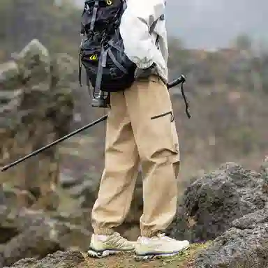 顶峰保罗 美式高街痞帅凉感舒适直筒长裤宽松小众百搭大口袋设计感潮流户外运动休闲裤 男女同款