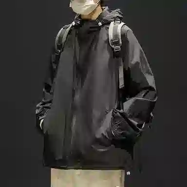 顶峰保罗 无性别主义冰丝防紫外线连帽夹克外套轻薄透气皮肤衣户外运动登山钓鱼防晒服 男女同款