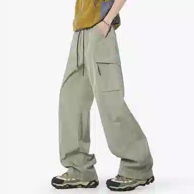 顶峰保罗 美式工装裤直筒阔腿裤多口袋机能速干凉感亲肤透气休闲裤 男女同款