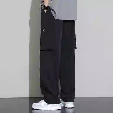 顶峰保罗 冰丝薄款速干工装伞兵裤潮牌凉感宽松百搭休闲裤 男女同款