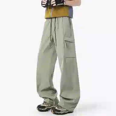 顶峰保罗 美式工装裤直筒阔腿裤多口袋机能速干凉感亲肤透气休闲裤 男女同款