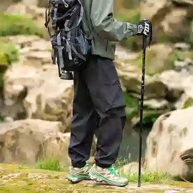 顶峰保罗 美式高街痞帅凉感舒适直筒长裤宽松小众百搭大口袋设计感潮流户外运动休闲裤 男女同款