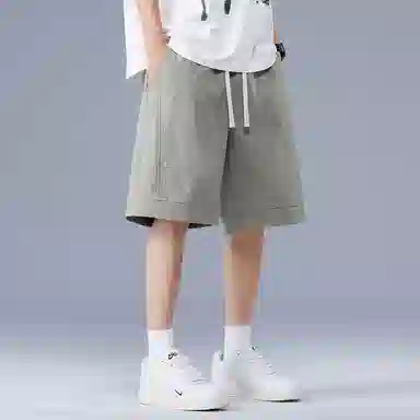 顶峰保罗 潮流痞帅五分工装跑步篮球沙滩裤无性别主义中裤宽松大码运动时尚百搭设计感休闲短裤 男女同款