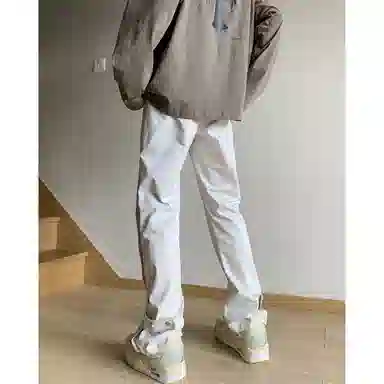 顶峰保罗 美式纯色高街机能排扣工装长裤无性别主义春秋穿搭痞帅潮流百搭高级设计感运动休闲裤 男女同款