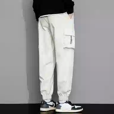 顶峰保罗 潮牌设计感百搭运动束脚休闲裤 男女同款