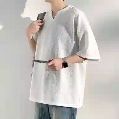 Dingfeng Paul Ice Silk V-Neck Tee